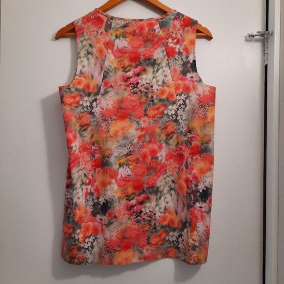 Athleta Refined Zephyr Tank Pink Floral, Size S - Picture 2 of 3